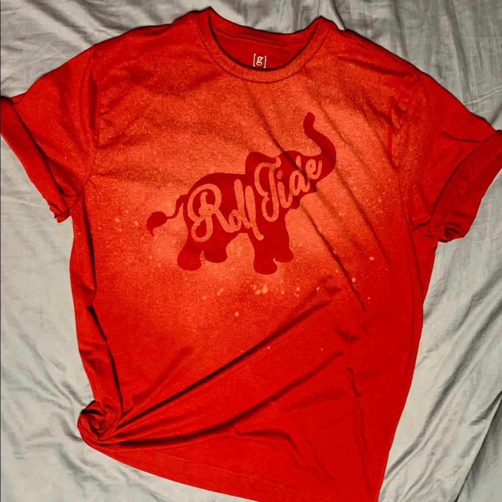 Alabama roll tide elephant bleached T